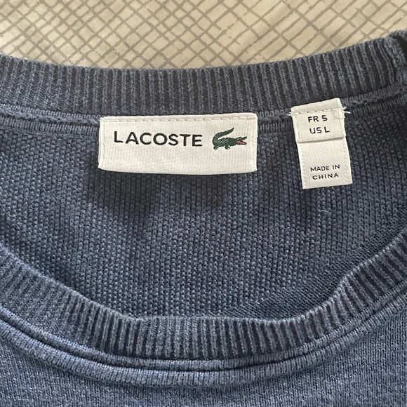 Lacoste Crew Neck Wool Sweater - Picture 3 of 4
